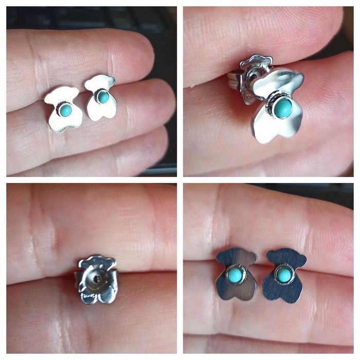 Brincos em aço inoxidável