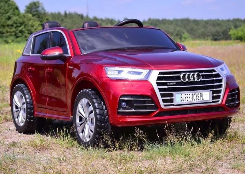 Auto samochód na akumulator AUDI Q5 dwuosobowe wyświetlacz LCD pojazd