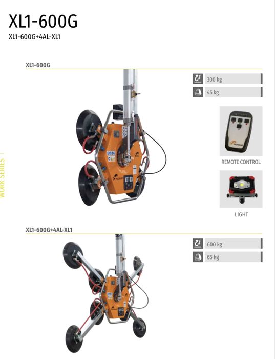 Ventosa TECNOCAT XL1-600G
