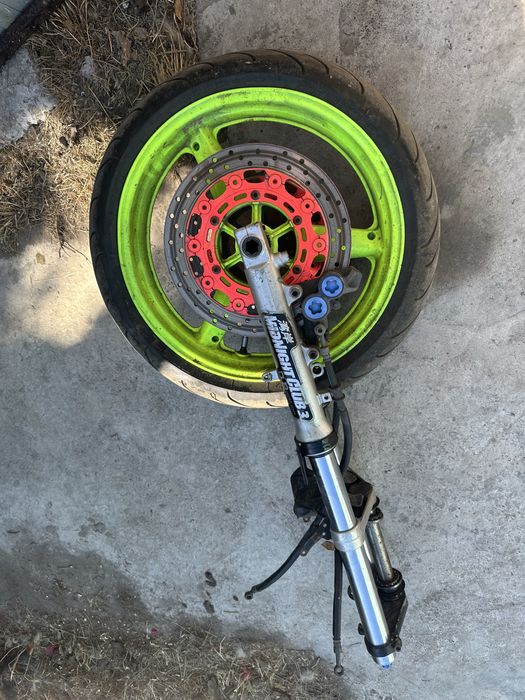 Вилка перья в сборе Yamaha r6 99-02год полным комплектом как на фото