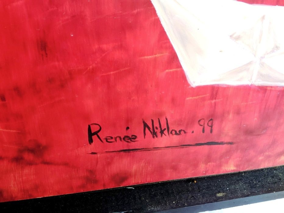 Pintura Sobre Chapa Técnica Mista Renée Niklan