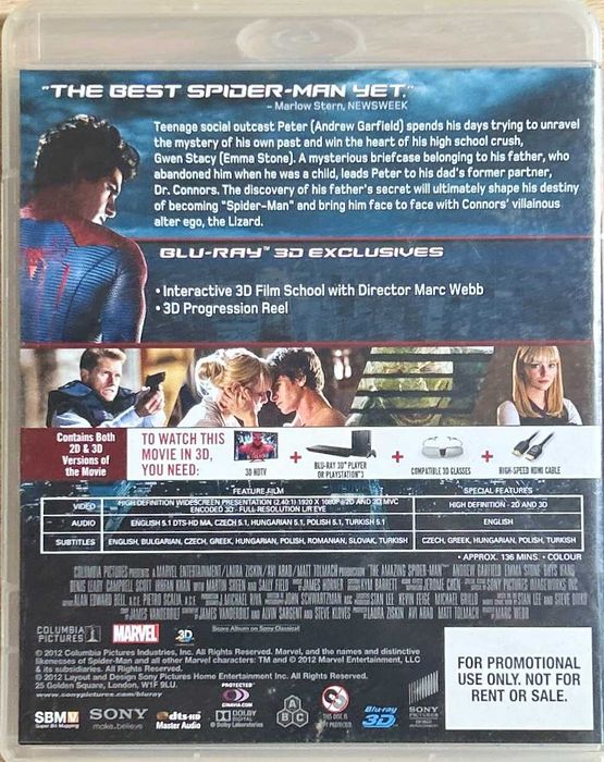 The amazing Spider-man - Blu-ray 3D - 2012