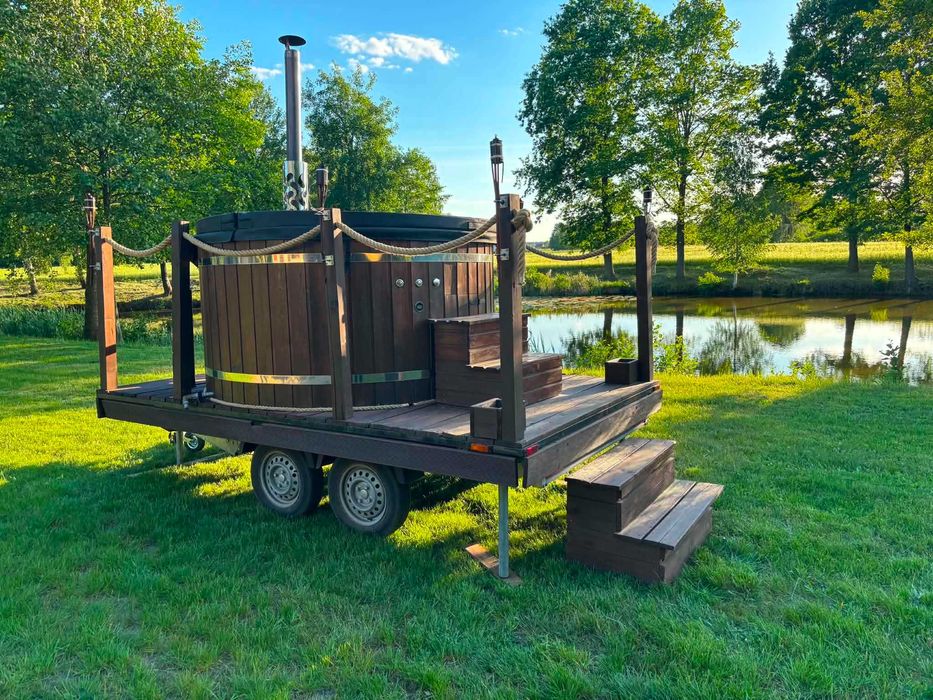 Jacuzzi mobilne / balia 6 os. – wynajem z dowozem | weekend 800 zł