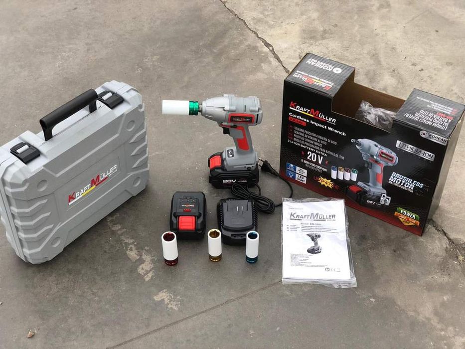 150€
Pistola de impacto a bateria 20V com chaves.