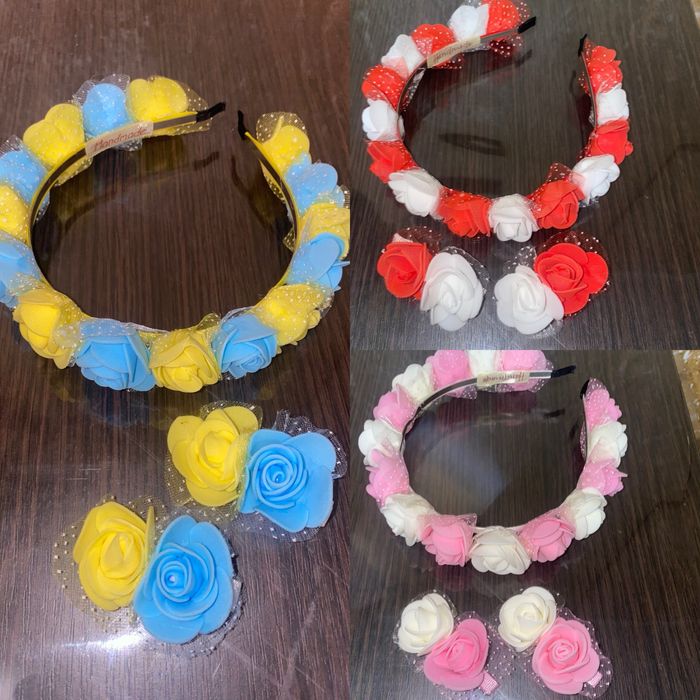 Український віночок вінок обруч обідок жовто-блакитний