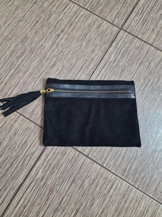 Стильний клатч з натуральної замші та шкіри ted & muffy, оригінал