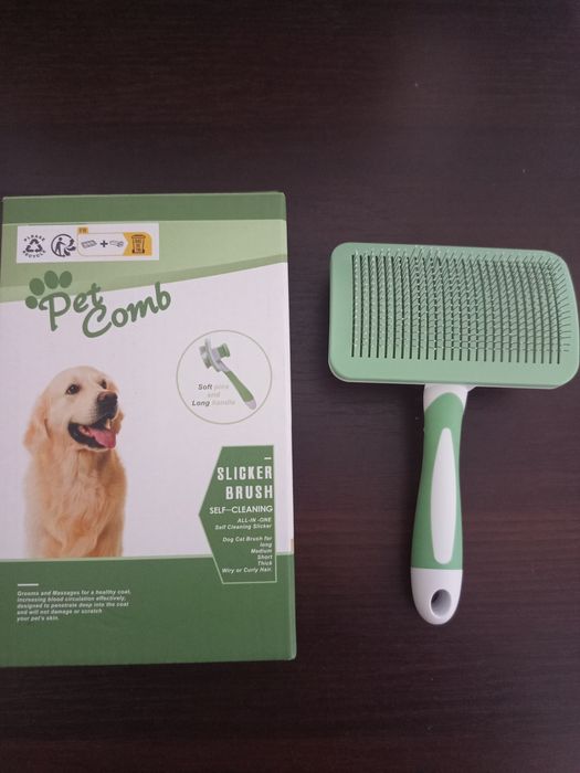 Szczotka pudlówka dla psa/kota samoczyszcząca