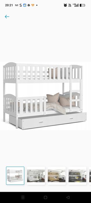 Łóżko piętrowe z szufladą