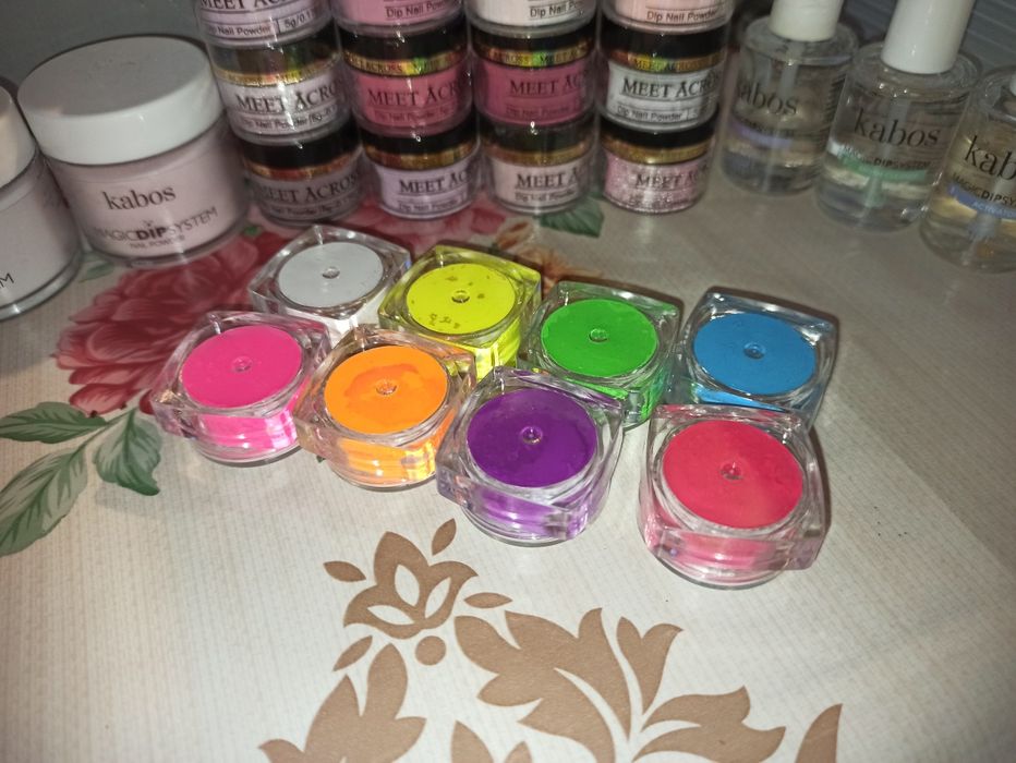 Zestaw proszków  do manicure tytanowy