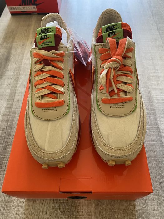 Nike LD Waffe x sacai x Clot Net orange