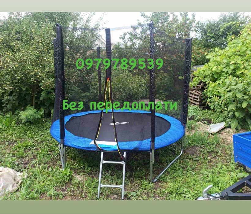 Батут дитячий Sky Jump 140,  183см 252см 312см 374см