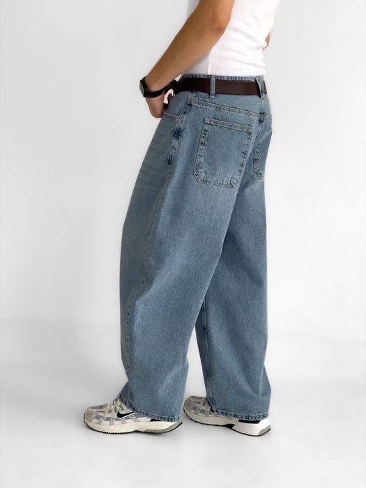Джинси чоловічі широкі baggy/barrel/balloon jeans, штани баггі | Джинсы багги мужские широкие Джынсы беги стиль 90 х реп ск8 rap sk8 y2k | Розмір S