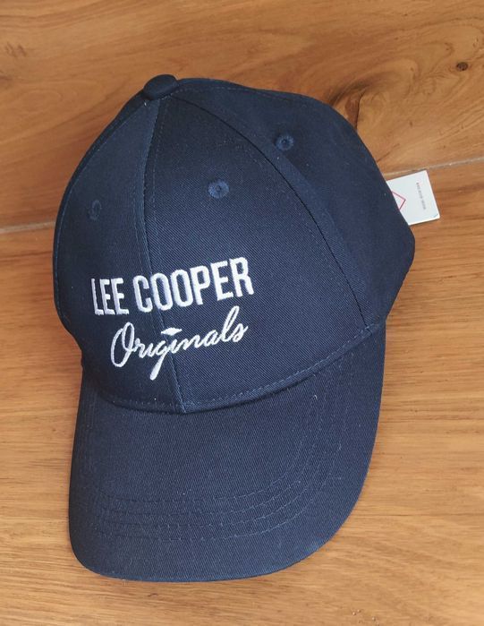 Czapka z daszkiem LEE Cooper - granatowa - NOWA niebieska