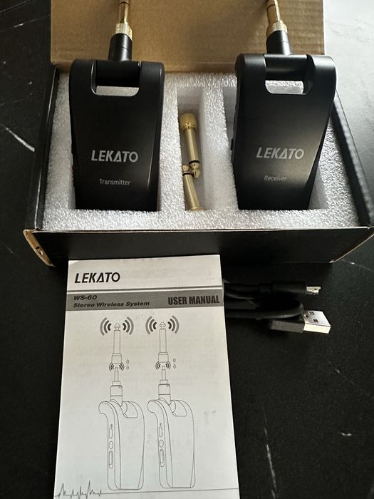 Bezprzewodowy transmiter gitarowy Legato stereo 2.4 GHz