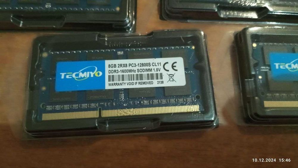 8 Gb\ Пам'ять для ноутбука\ фірмова Hunix\ ddr3\ 1600-1333Мгц