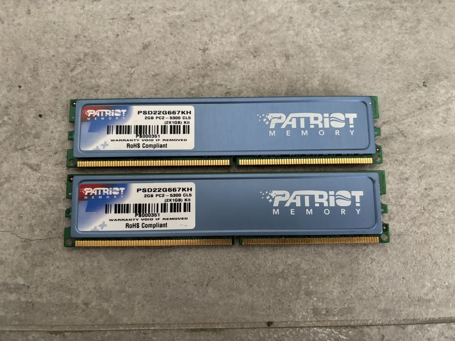 Pamięć RAM Patriot Memory DDR2 2GB 667 2x1GB PSD22G667KH