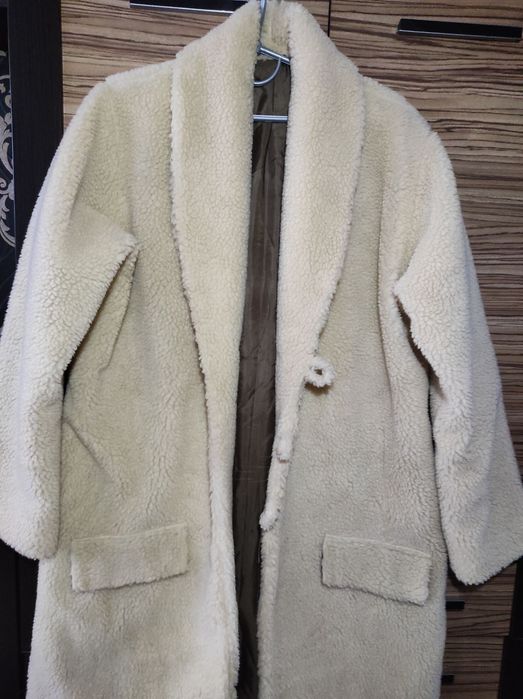 Пальто "Тедді" бежеве