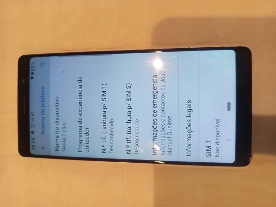 Telemóvel Nokia 7plus
