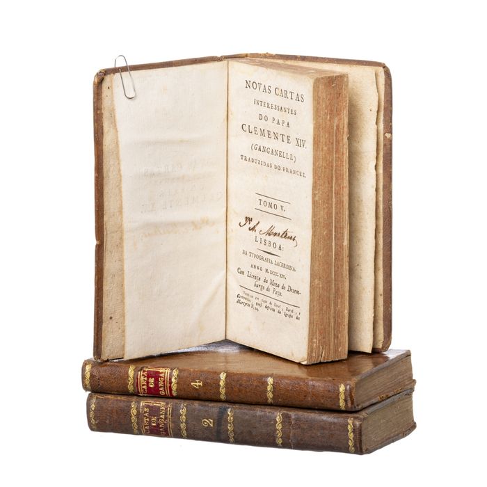 Livros - Ganganelli - Cartas interessantes do Papa Clemente XIV
