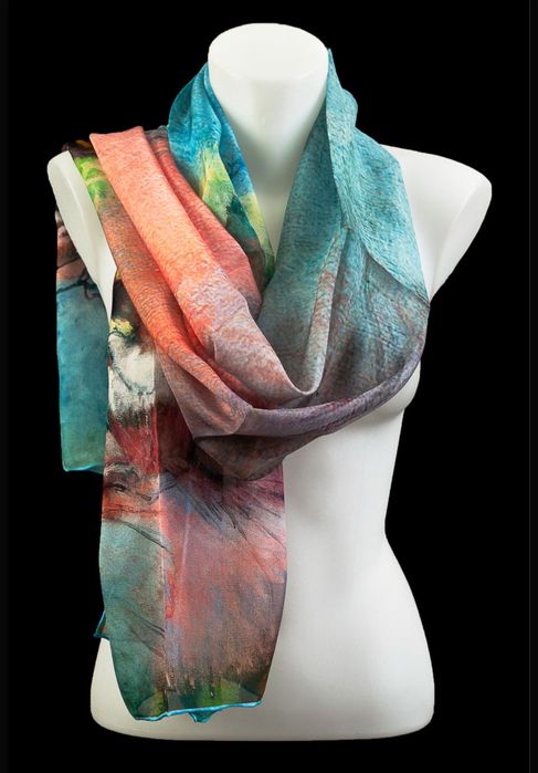 Шарф шовковий "Балерини Дега"