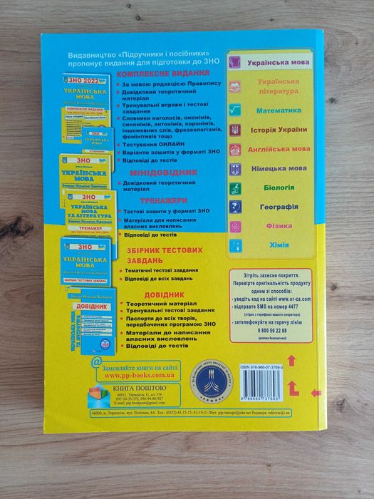 ЗНО 2022 з української мови Білецька