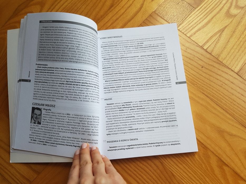 Opracowania lektur i wierszy