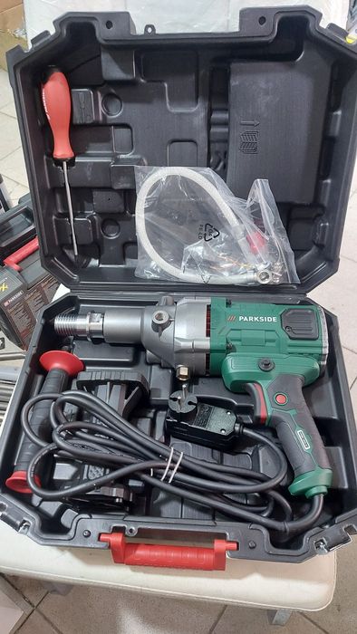 Станок для колонкового, алмазного бурения 1800 Вт. Parkside PKBM 1800