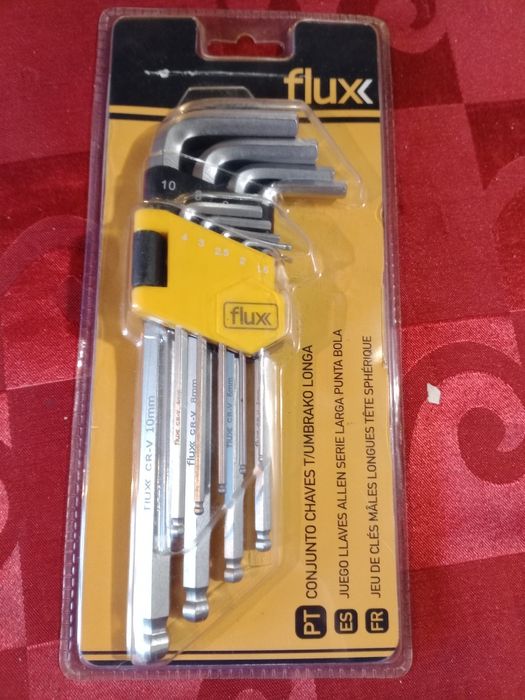 Conjunto de chaves de sextavado longas