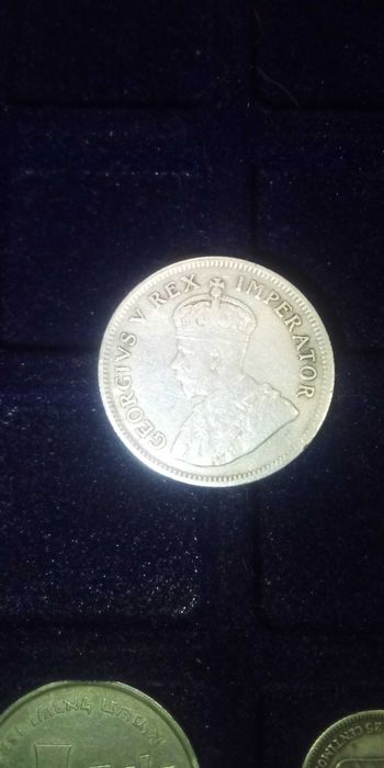 Shilling em prata 1927 África do sul