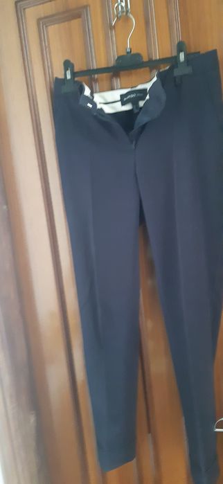 Calças mango azul marinho