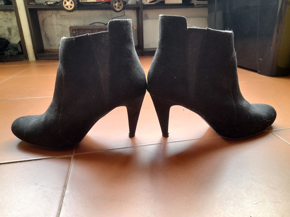 Botins Bershka Camurça