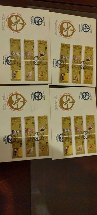 Filatelia - Centenas de sobrescritos primeiro dia em excelente estado