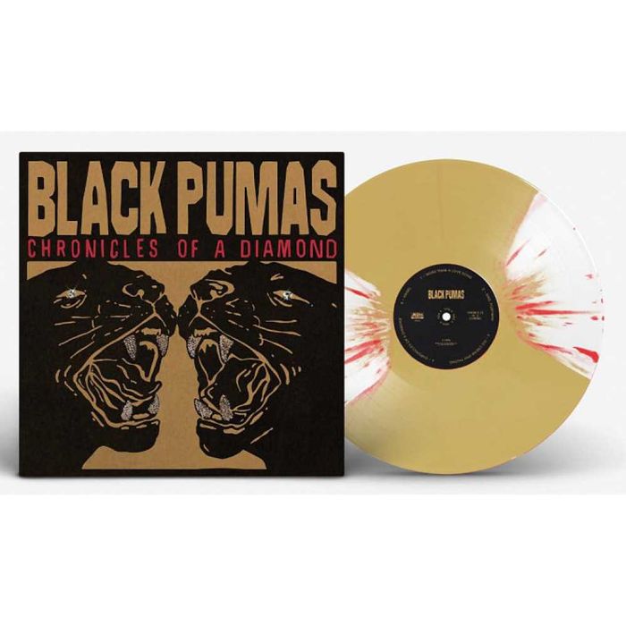 Black Pumas – Chronicles Of A Diamond. Gold&White w Red Splatter Vinyl