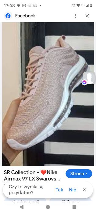 Super buty kolor różowe złoto Nike