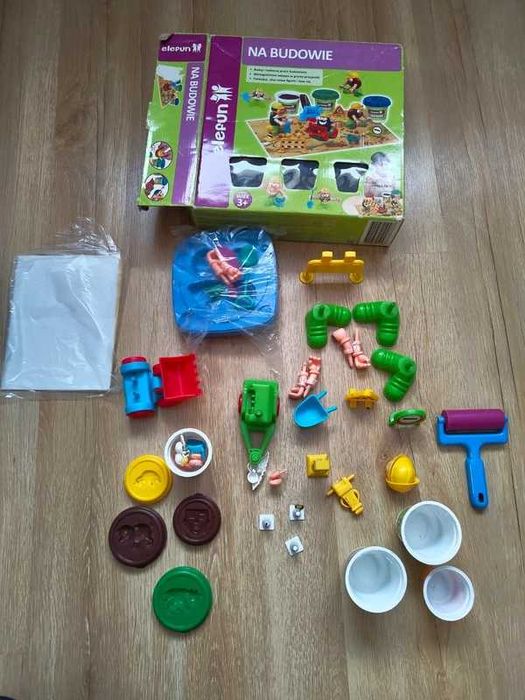 Kreatywne Zabawki Na budowie z plasteliną ciastoliną Elefun
