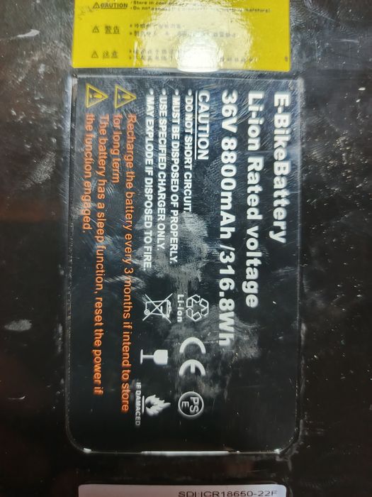 Dwie baterie do roweru elektrycznego 36v sprawne