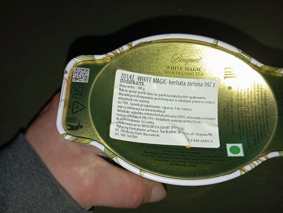 Herbata basilur white magic 2 sztuki po 100 g