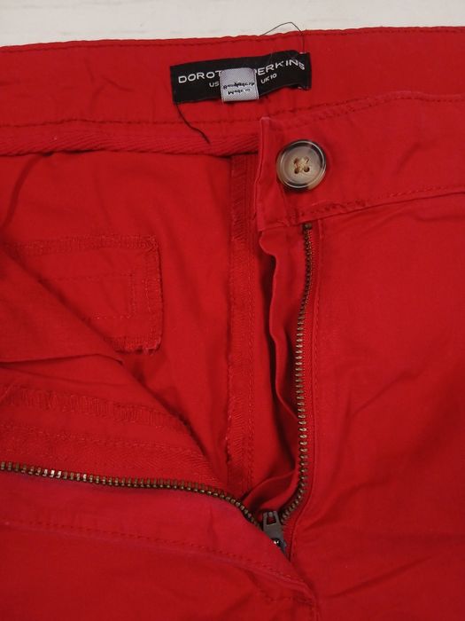 Szorty czerwone Dorothy Perkins eleganckie bawełniane EUR 38