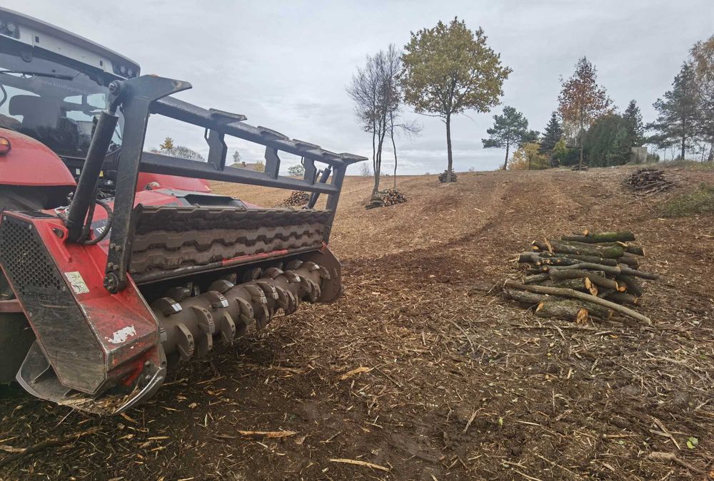MULCZER LEŚNY Karczowanie wycinka drzew  Czyszczenie działki PILAR /+
