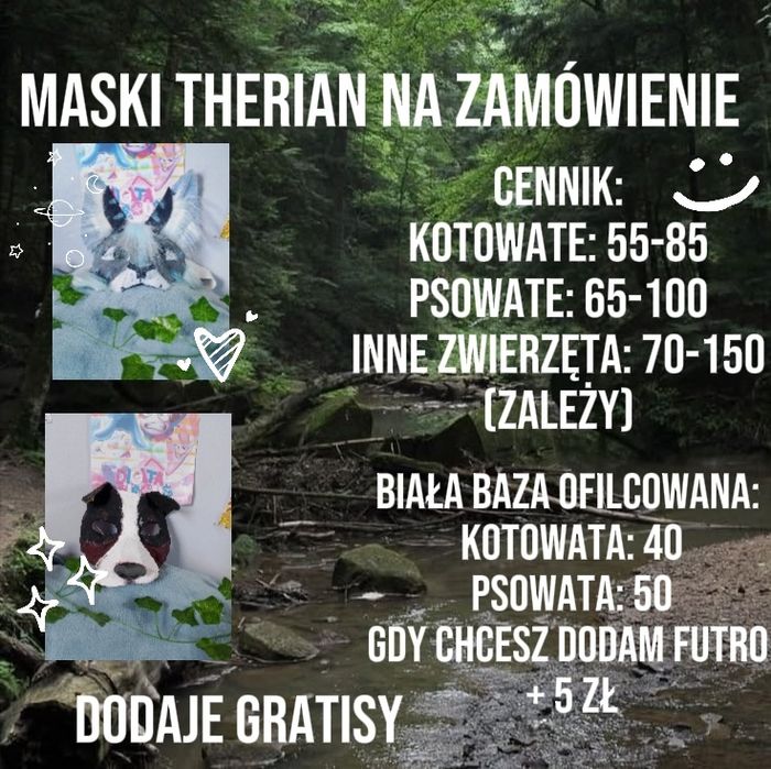 Maski Therian na zamówienie (Tanio)