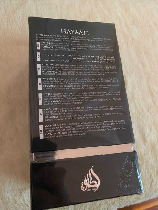 Perfume Hayaati Black by Lattafa - Novo e Original