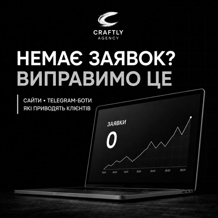 Розробка сайтів та Telegram-ботів під ключ