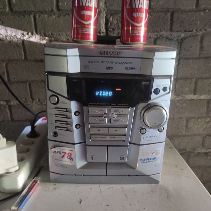 Wieża stereo SHARP 78w Sprawna !