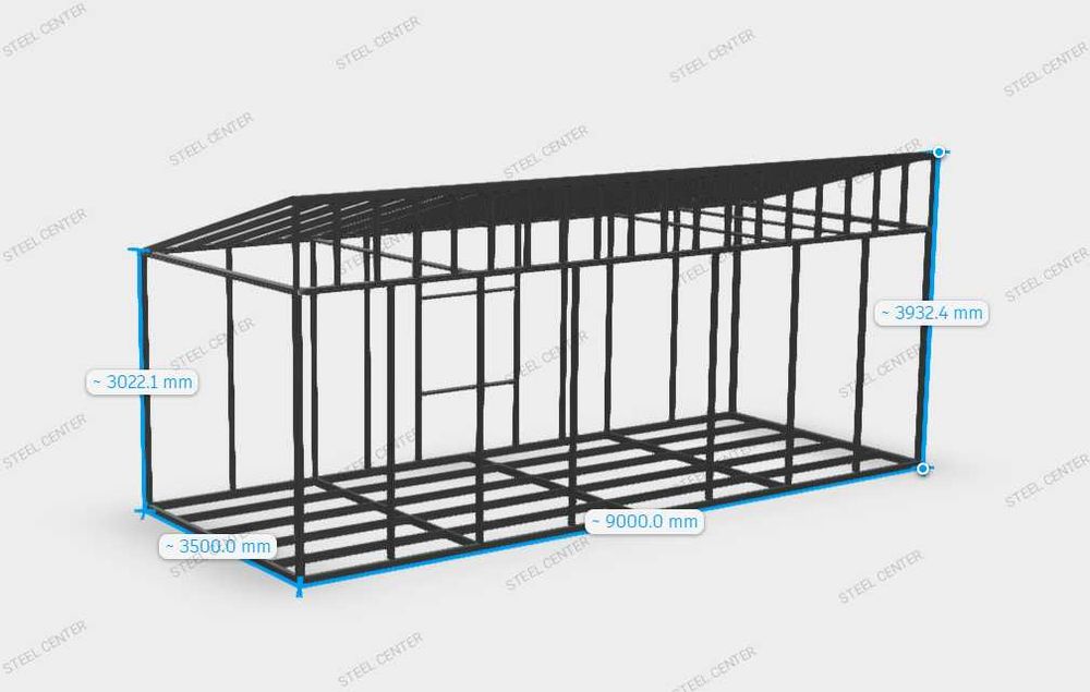 Dom mobilny 31m2 - skręcana rama metalowa domu