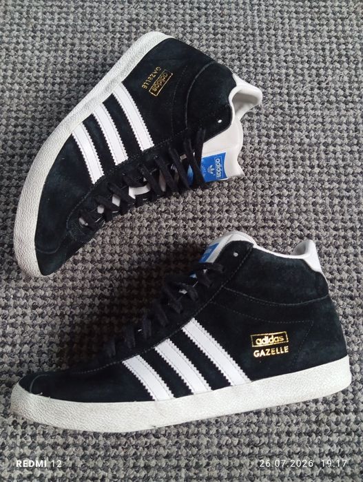 Kultowe buty damskie sportowe adidas Gazelle OG Mid, czyli rzadziej spotykana, wyższa wersja (mid-cut) r. 37,5