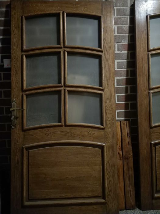 Drzwi dębowe przesuwne