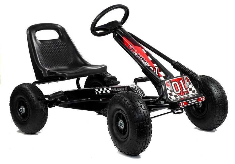 Gokart Czarny A-15 Pompowane Koła CZARNY/TYLKO WYSYŁKA