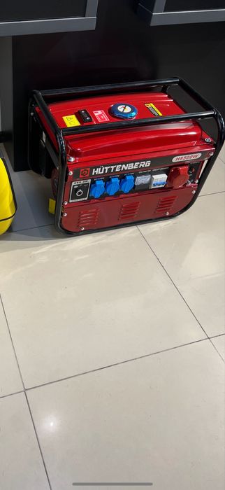 Генератор бензиновий Huttenberg H8500W 4.5 кВт ручний стартер
