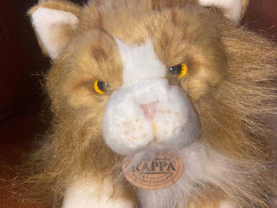 Пухнаста іграшка кішка Rappa екохутро