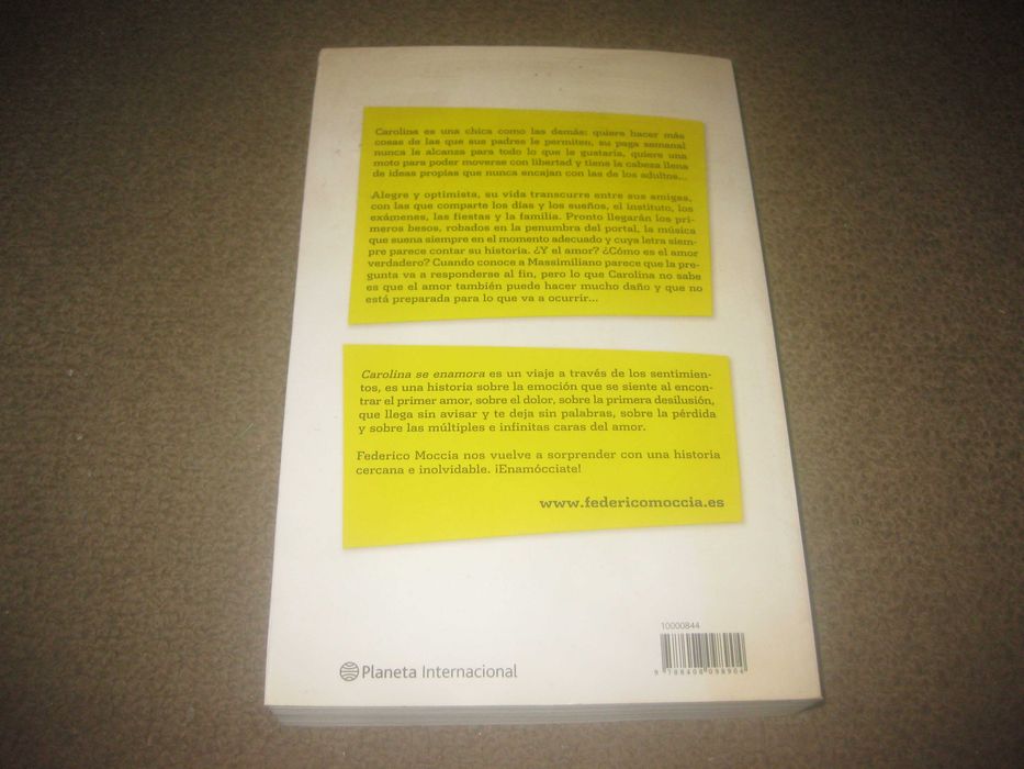 Livro "Carolina Se Enamora" de Federico Moccia